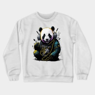 Dj Panda Headphones panda bear Crewneck Sweatshirt